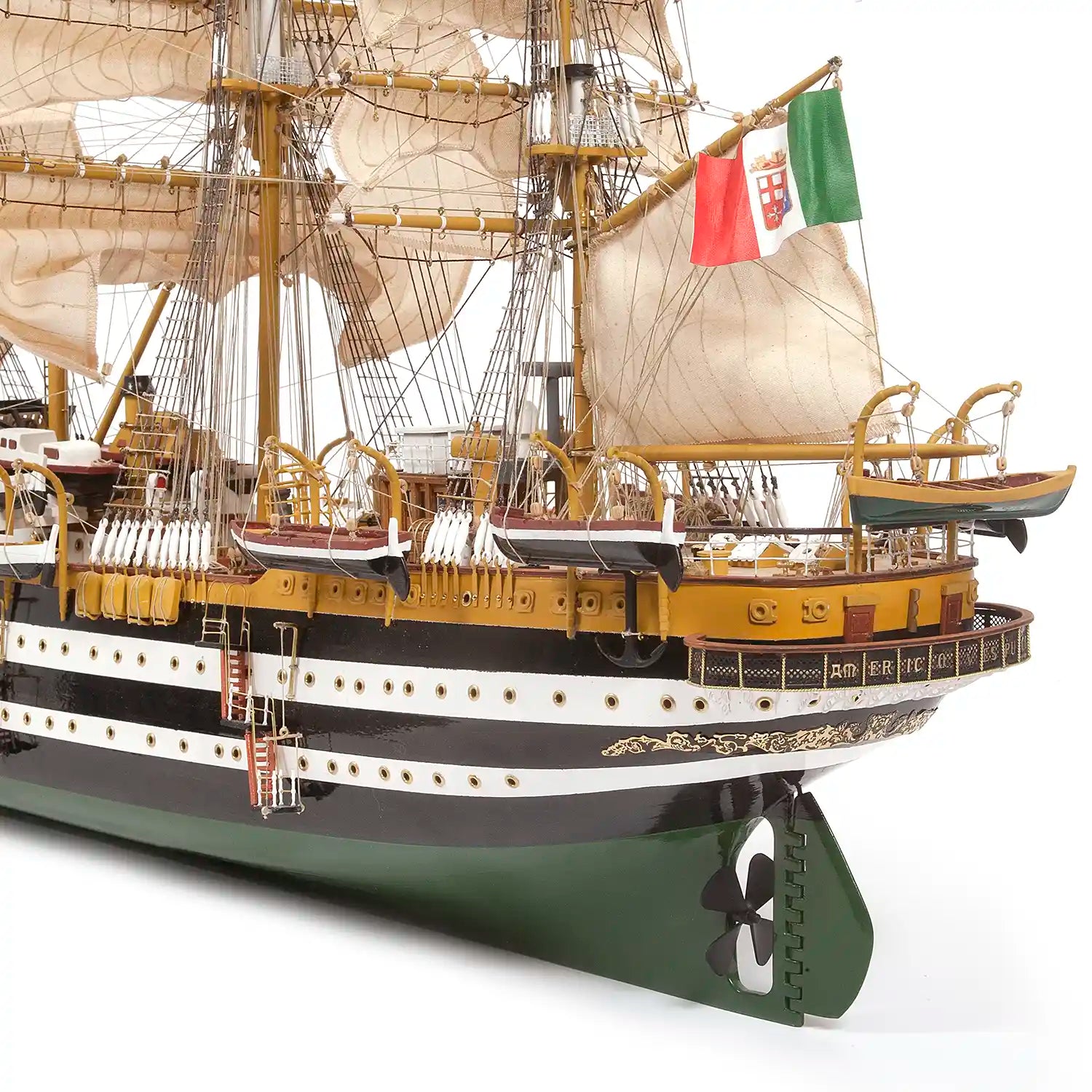 Maqueta de barco de madera Amerigo Vespucci