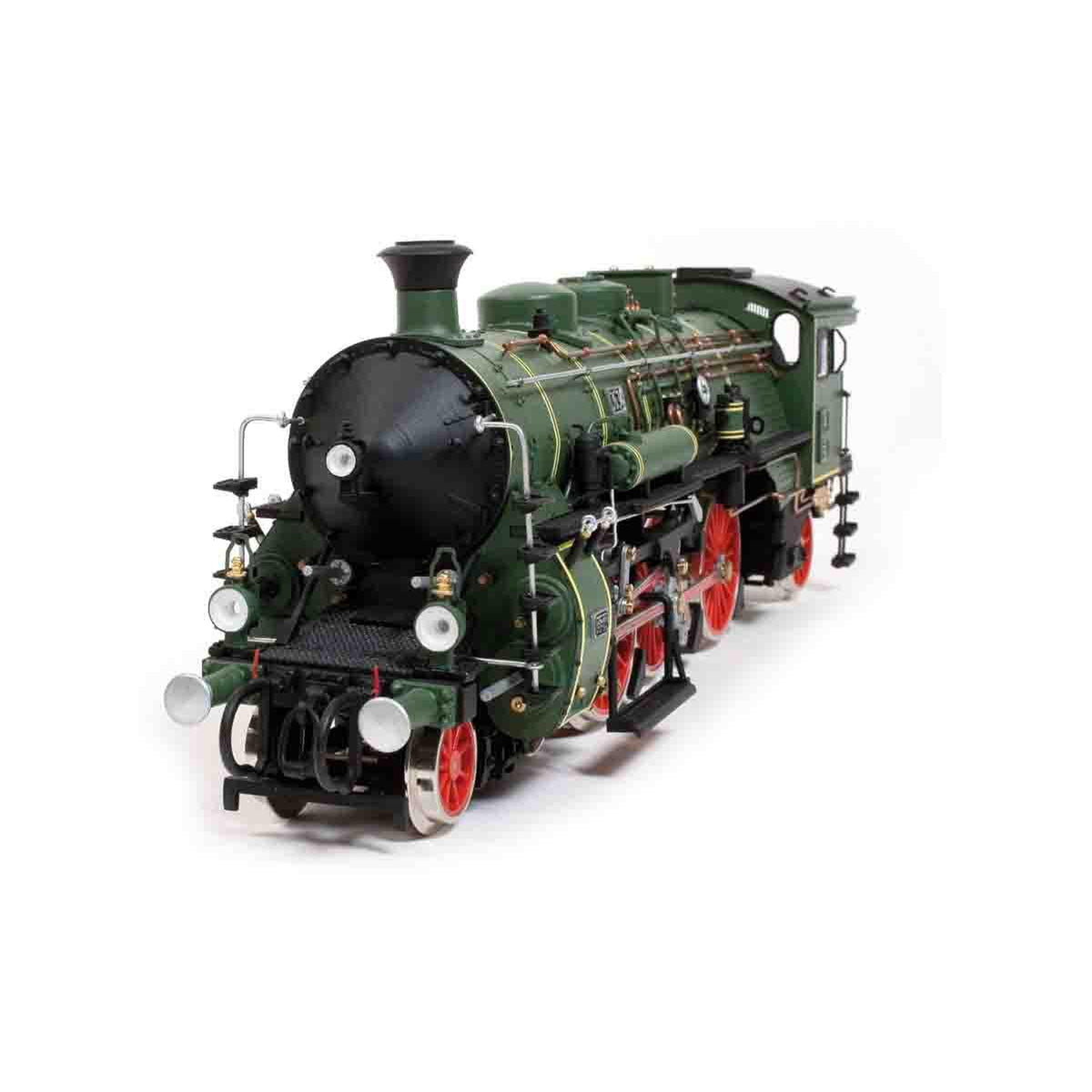 Maqueta de tren S3/6 BR-18 de madera y metal