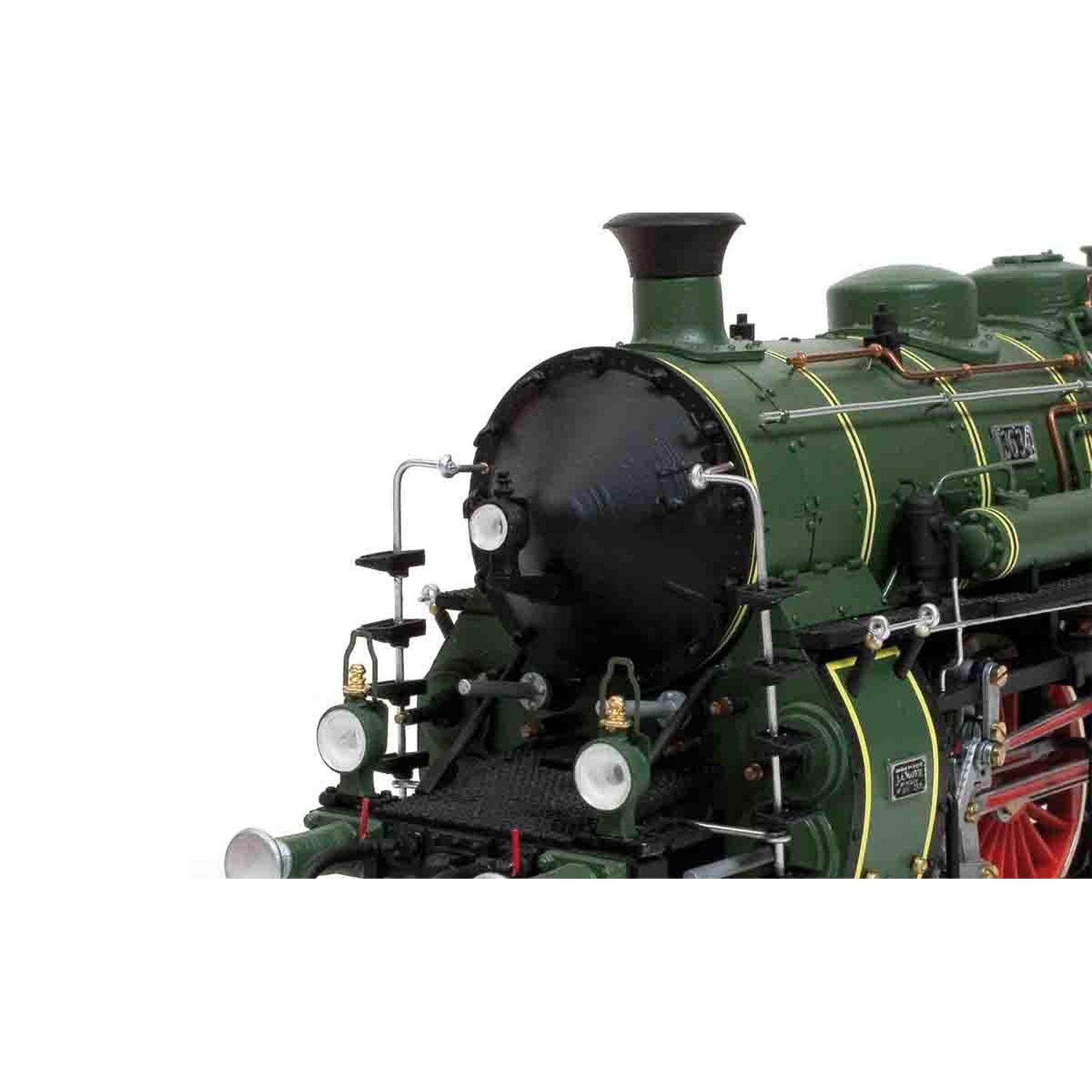 Maqueta de tren S3/6 BR-18 de madera y metal