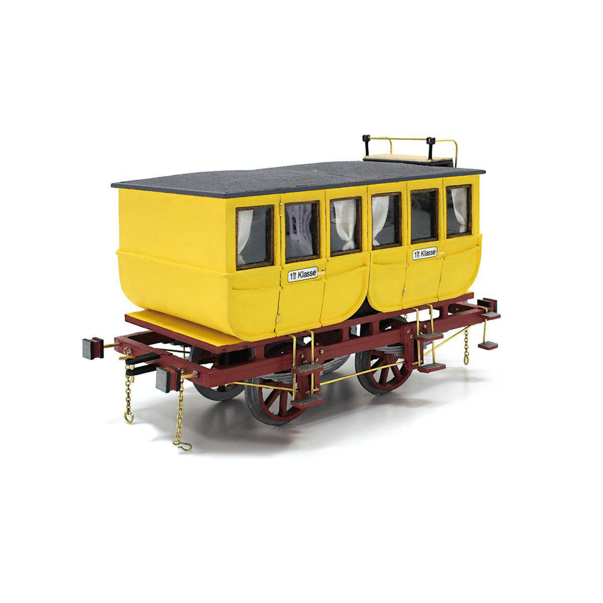 Maqueta de coches Adler de madera y metal