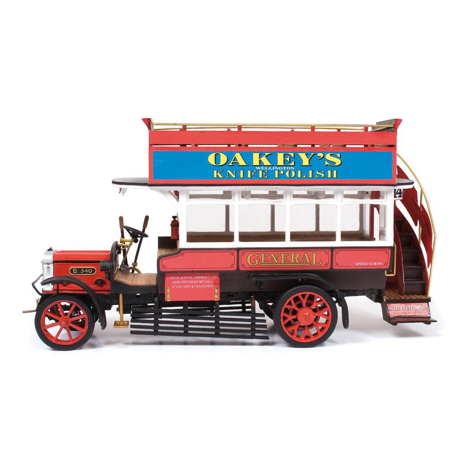 Maqueta de madera AEC bus B-type