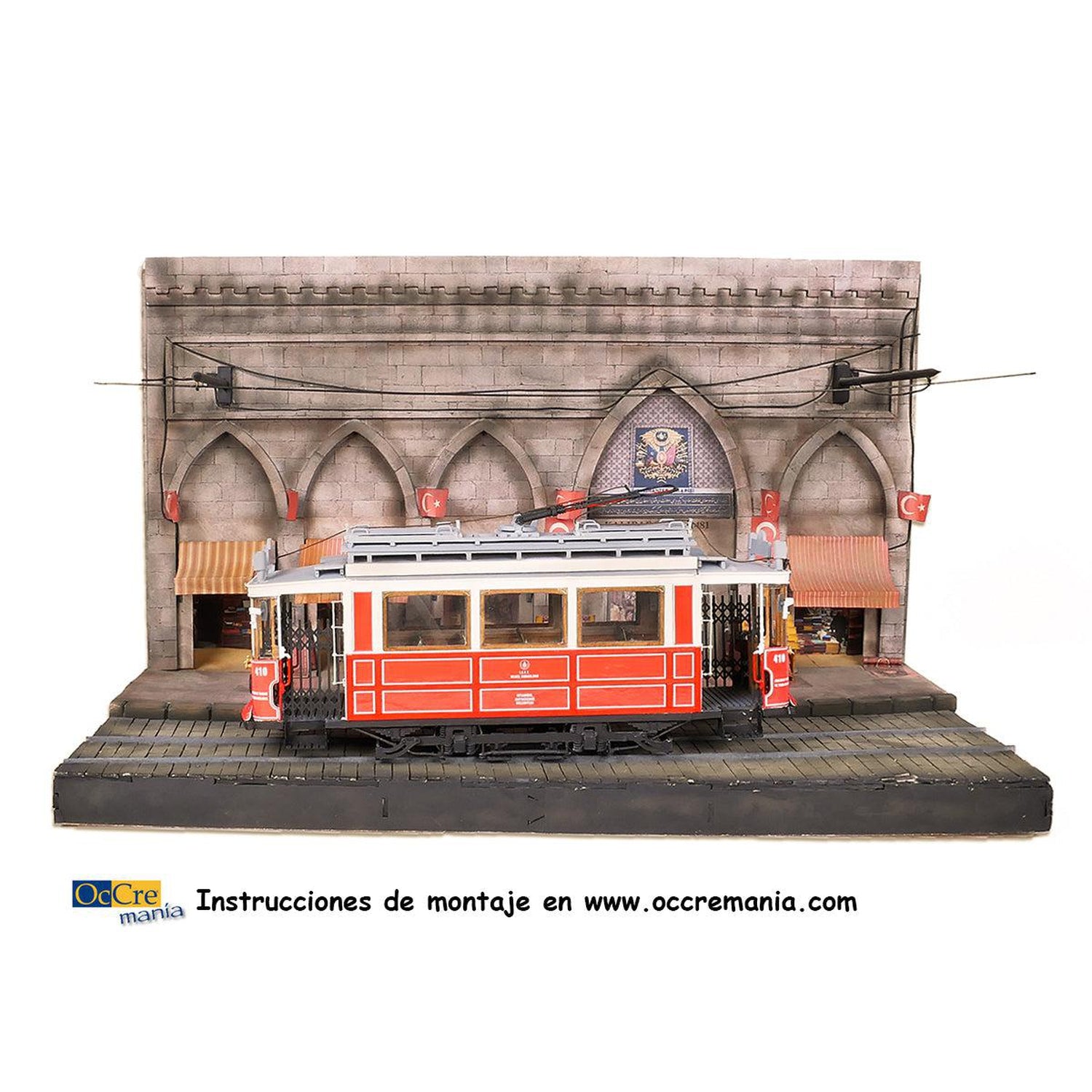 Diorama recreación del  Gran Bazar de Istanbul para maqueta tranvia Istanbul