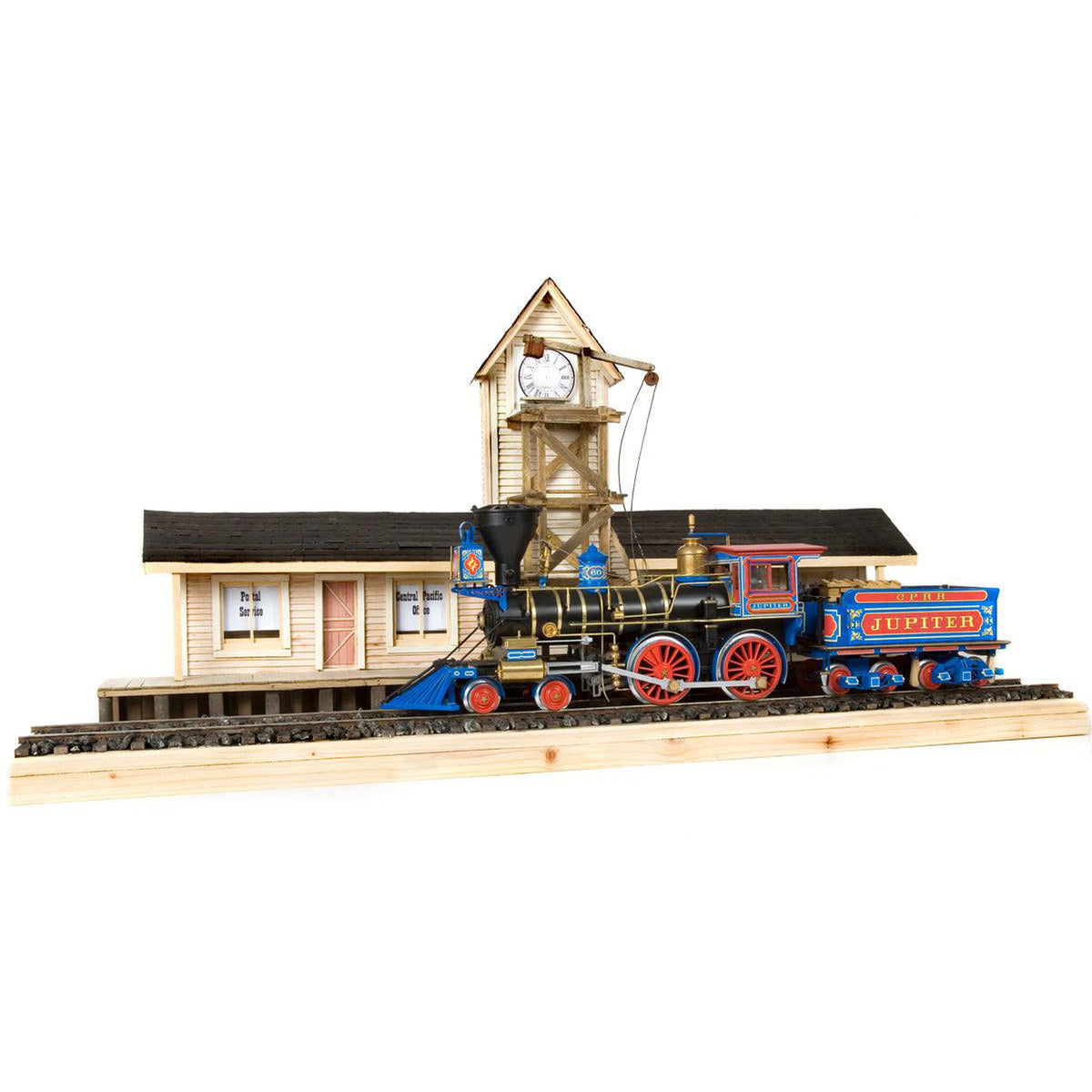 Maqueta de tren Jupiter de madera y metal