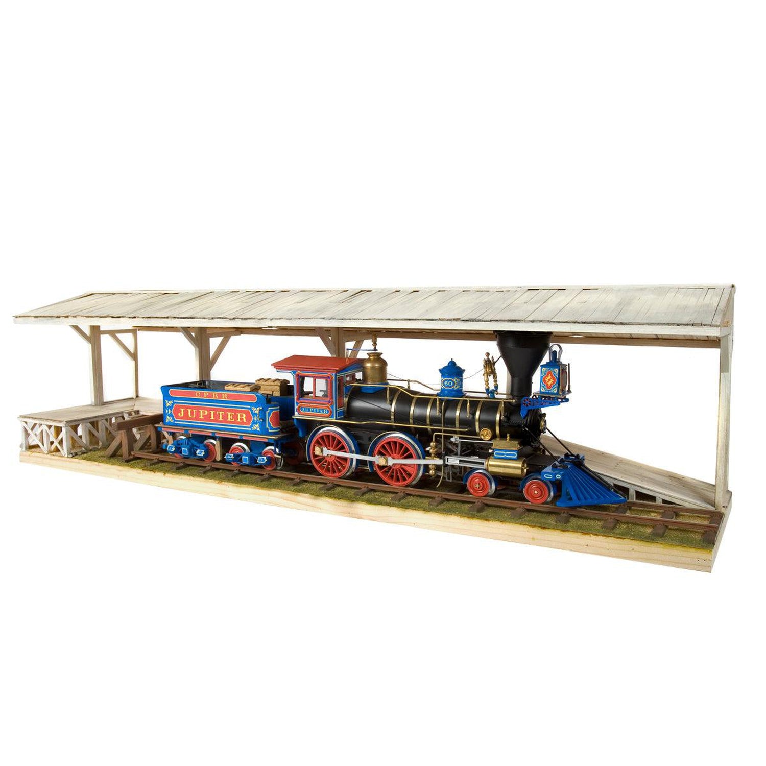 Maqueta de tren Jupiter de madera y metal