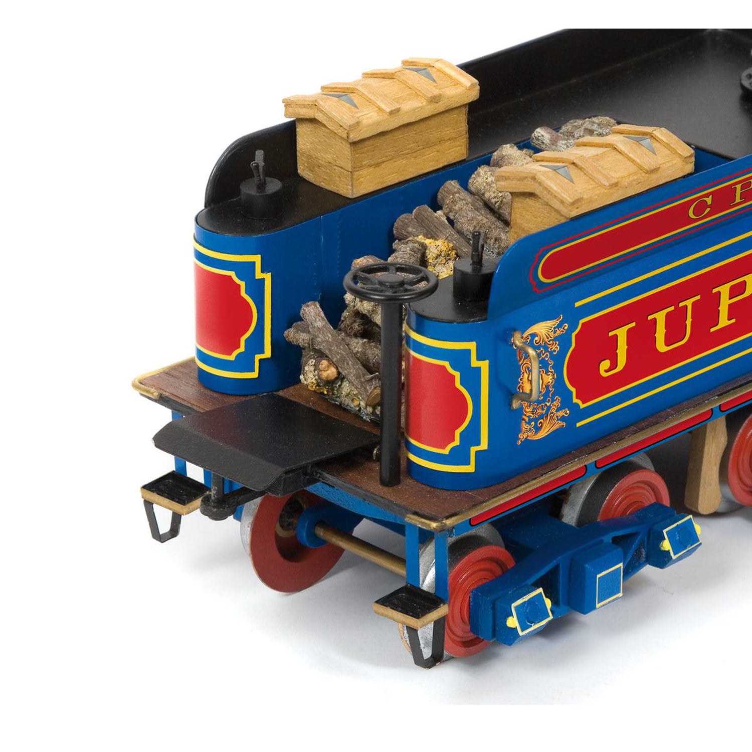 Maqueta de tren Jupiter de madera y metal