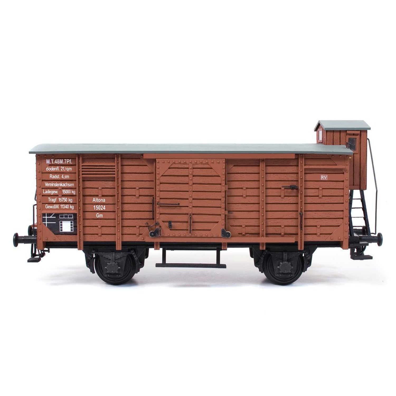Maqueta de tren Wagon de madera y metal