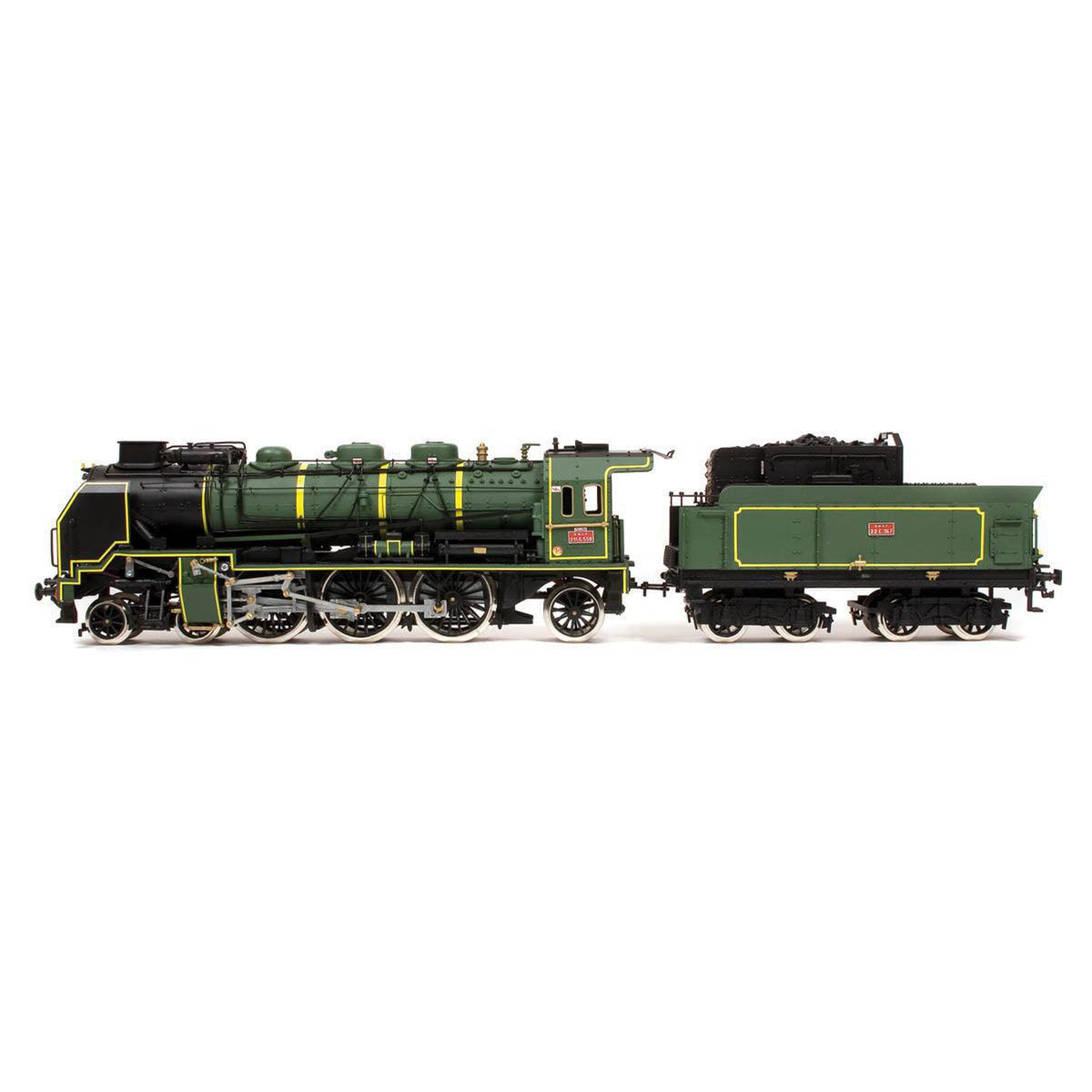 Maqueta de tren Pacific de madera y metal