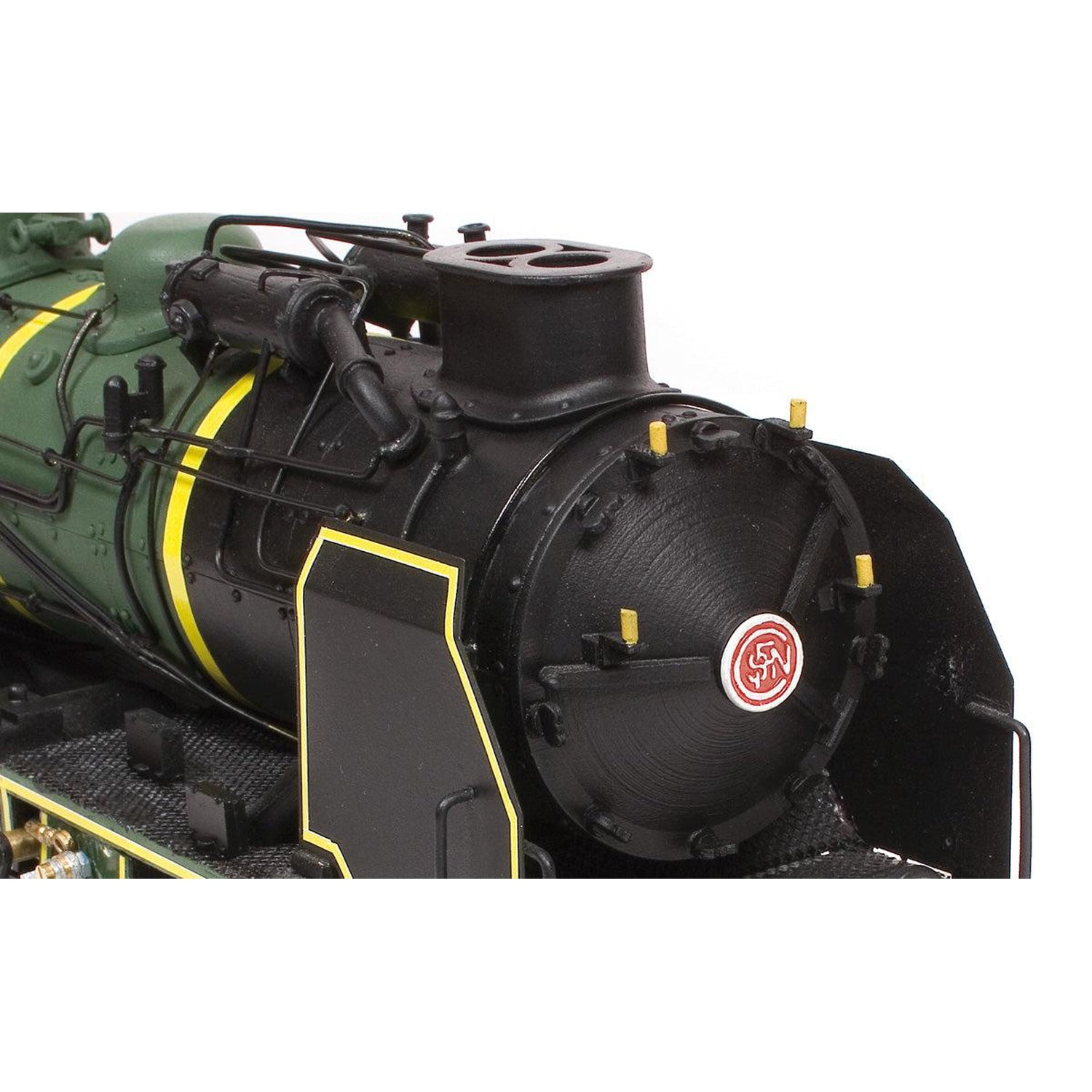 Maqueta de tren Pacific de madera y metal