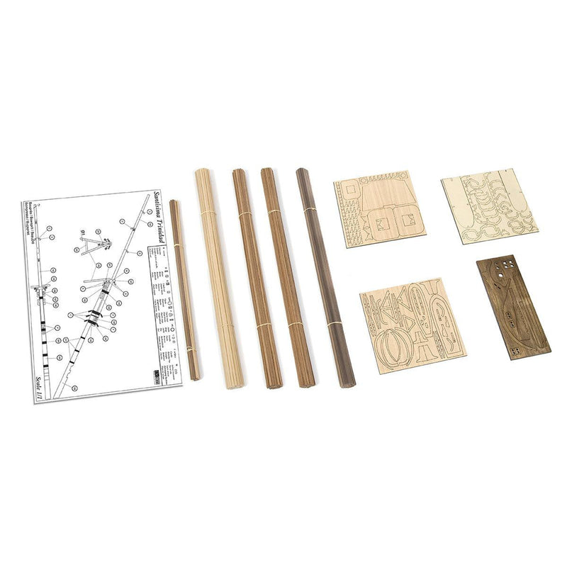 Maqueta de barco de madera Sma Trinidad Pack 2