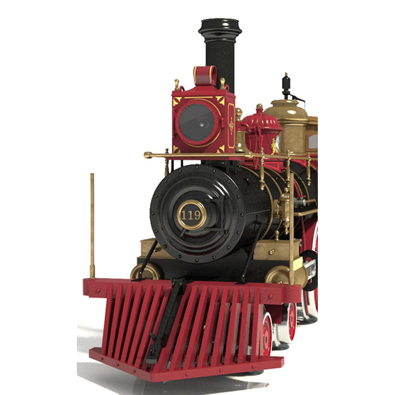 Maqueta de tren Rogers de madera y metal