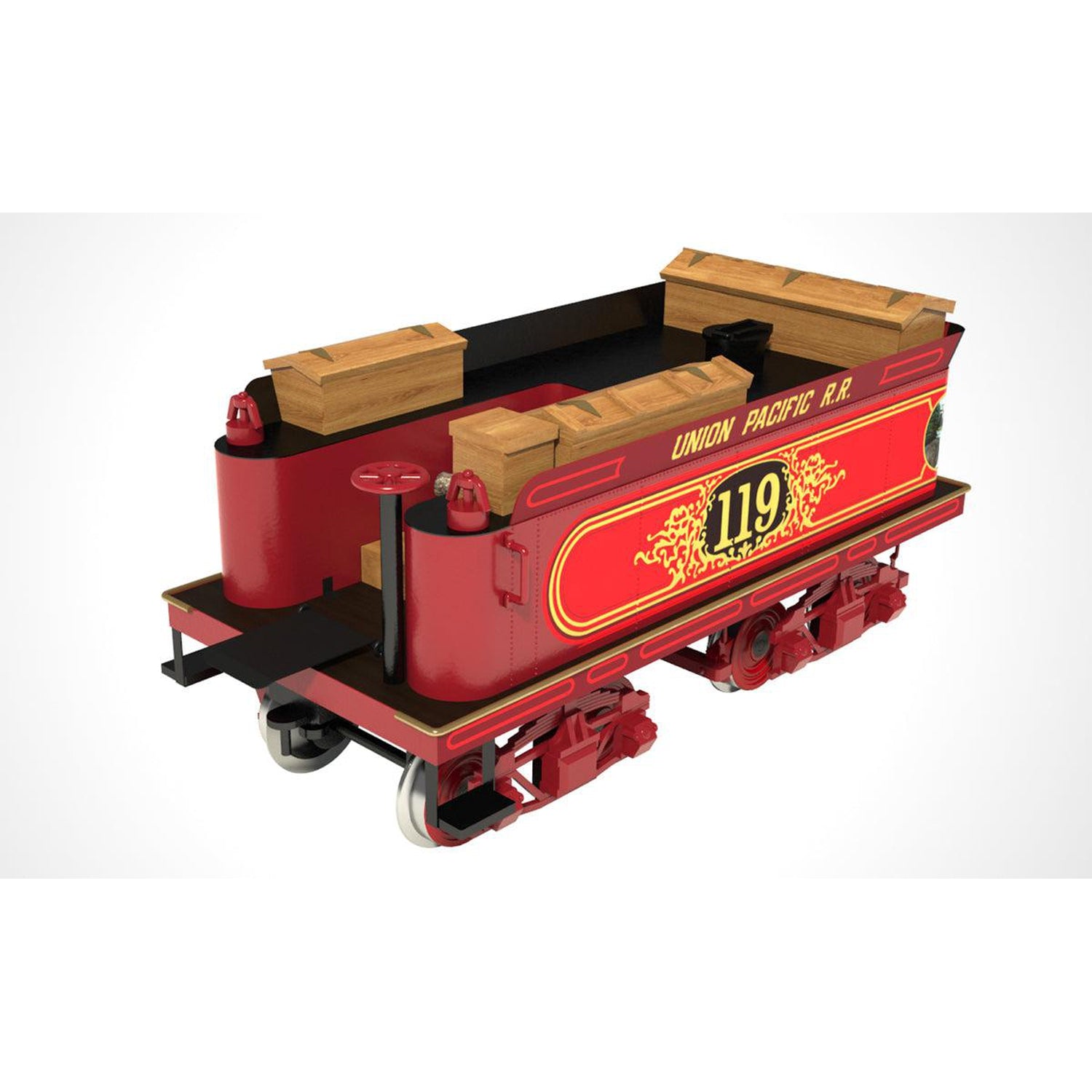 Maqueta de tren Rogers de madera y metal