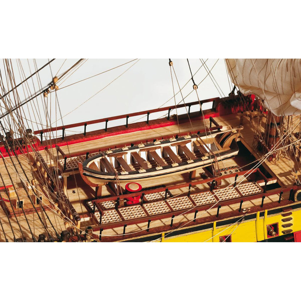 Maqueta de barco de madera San Ildefonso